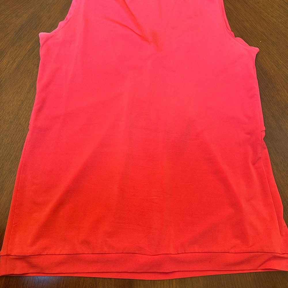 Lida Baday Italian Designer Sleeveless Twist-Front Top | Red - Picture 4 of 8